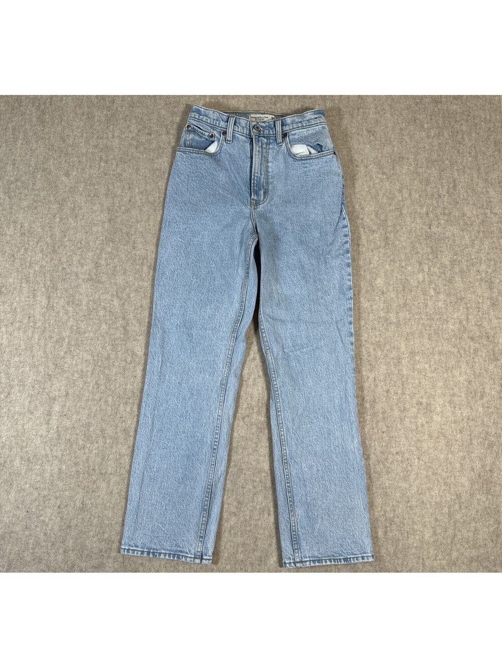 Abercrombie & Fitch Womens Jeans Blue 25/0 (25x28) 90s Straight Ultra High Rise